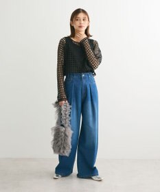 Green Parks ・ＳＵＧＡＲ　ＳＰＯＯＮ　フラワーメッシュプルオーバー