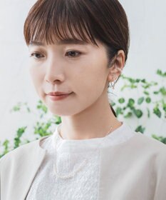 Pisceans フロウラインイヤリング （パール）