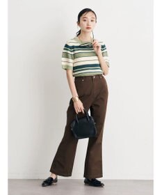 earth music&ecology カラーフレアパンツ