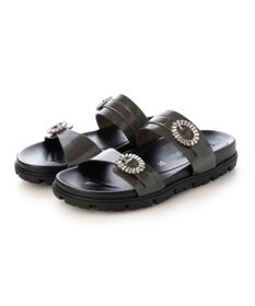 MODE ET JACOMO <MODE ET JACOMO>ビジューベルトフットベッドサンダル