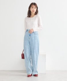 earth music&ecology 【WEB限定】アイレットジャカードタイトプルオーバー