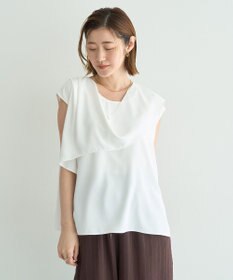 YECCA VECCA ドレープブラウス