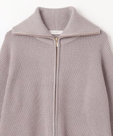 ANY L 【洗濯機可】ジップアップニットブルゾン