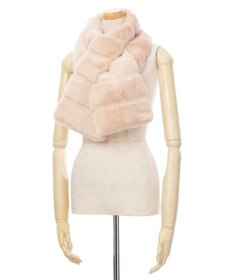 MOONBAT FURLA フェイクファーティアードマフラー