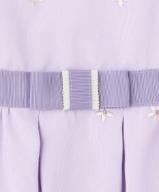 組曲 KIDS 【110-140cm】グログランアーチフラワー刺繍 ワンピース