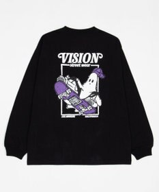 WEGO 【ユニセックス着用ITEM】別注VISIONゴーストスケーターグラフィックT（LS）