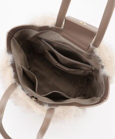 自由区 【カタログ掲載】ファーコンビ トートバッグ