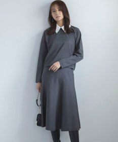 組曲 【WEB限定】ELENA襟付き セットアップワンピ