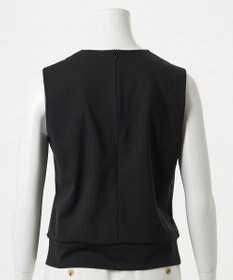 23区 【エステータ】トリアセファインジャージー タックデザイン カットソー