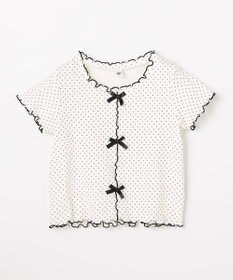 ANY KIDS 【一部店舗/WEB先行販売アイテム】ドット×リボン 半袖Tシャツ