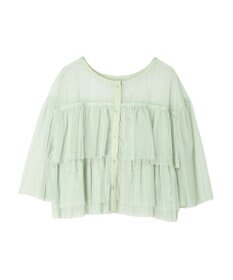 Green Parks ・ＳＵＧＡＲ　ＳＰＯＯＮ　チュールティアードブラウス