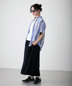 J.PRESS YORK STREET 【UNISEX】マルチストライプバンドカラー シャツ