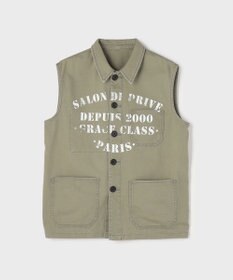 GRACE CONTINENTAL ヘリンボーンツイルジレ