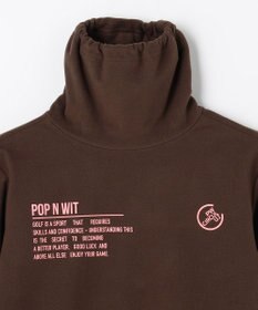 PW CIRCULUS 【起毛素材であたたか】【WOMEN】スピンドル付 両面起毛タートルネック ゴルフウェア レディース