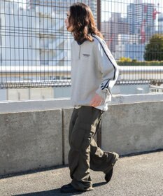 WEGO ヘビーウエイトラインスリーブプルオーバー