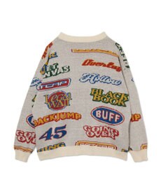 WEGO リラックスフィットパターンカーディガン