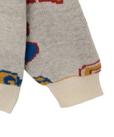 WEGO リラックスフィットパターンカーディガン