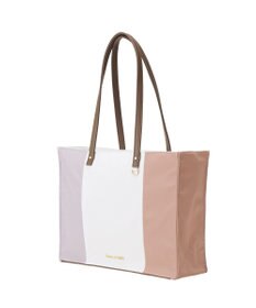 Maison de FLEUR トリコロールスクエアトートバッグ