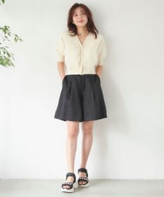 Feroux 【美人百花7月号掲載】チュールコンビパフスリーブ ニット