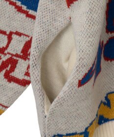 WEGO リラックスフィットパターンカーディガン