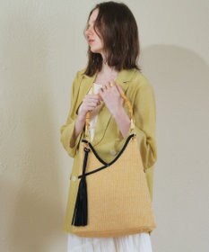 YECCA VECCA 【A4対応】チャーム付き2wayショルダーバッグ