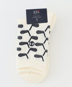 23区GOLF 【WOMEN】クラブ柄 レギュラーソックス