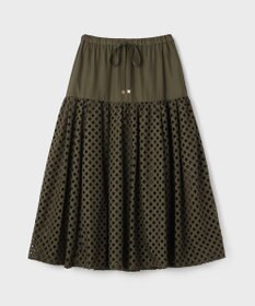 GRACE CONTINENTAL メッシュカットワークスカート