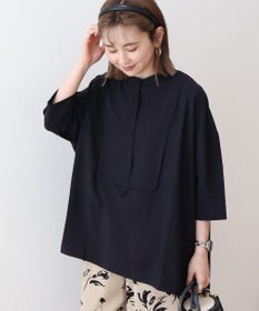 AMERICAN HOLIC 【WEB限定】接触冷感バンドカラーチュニック