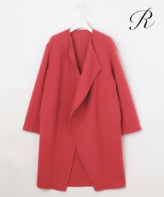 23区 S 【R(アール)】ウールリバー ノーカラー コート