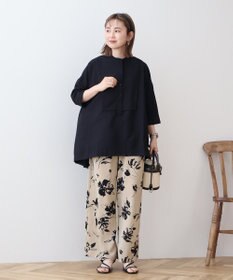 AMERICAN HOLIC 【WEB限定】接触冷感バンドカラーチュニック