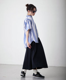 J.PRESS YORK STREET 【UNISEX】マルチストライプバンドカラー シャツ