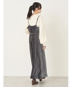 earth music&ecology ベロアプリーツキャミワンピース