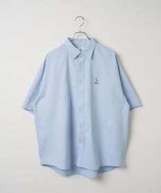 WEGO 【シワになりにくい】イージーケアオックスフォードワンポイントシャツ（S）