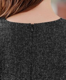 Tiaclasse 【洗える】配色パイピングフレアワンピース