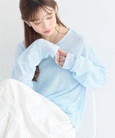earth music&ecology シアーワッフルプルオーバー
