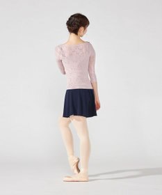 Chacott レーシーフラワーニットトップ