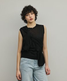 GRACE CONTINENTAL レイヤードニットトップ