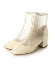 MODE ET JACOMO <noyau>ブロックヒールチュールブーツ