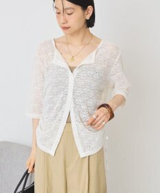 AMERICAN HOLIC レース5分袖カーディガン