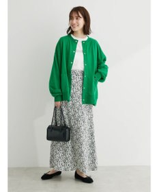 Green Parks ミニ裏毛オーバーサイズカーディガン