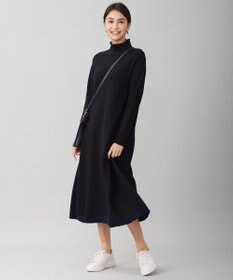 自由区 【洗える】セミウーステッドウールニット ワンピース