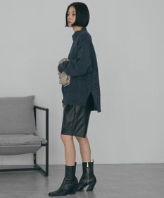 AMERICAN HOLIC ベロアモールニットプルオーバー