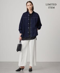 ICB L 【WEB限定・洗える】コットンソフトデニム ジャケット