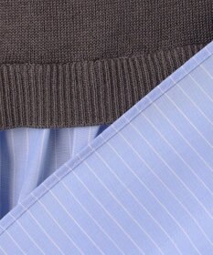 23区 【洗える】レイヤードデザイン ニット