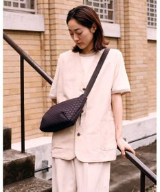 MIYABIYA LAQUOH【撥水加工】篭目柄エンボスボンディングショルダー