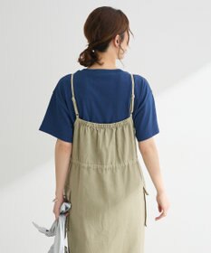 Green Parks カーゴポケットピグメントキャミワンピース