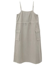 Green Parks カーゴポケットピグメントキャミワンピース