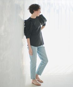 #Newans 【イージーケア】フリルスリーブブラウス