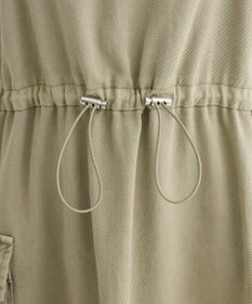 Green Parks カーゴポケットピグメントキャミワンピース