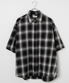 WEGO オンブレチェックシャツ（S）